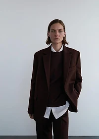 100% wool suit blazer