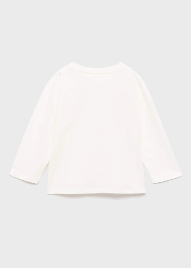 Print textured t-shirt
