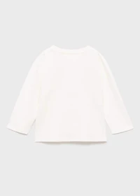 Print textured t-shirt