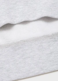 Perkins-neck cotton sweater