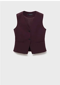 Slim-fit suit vest