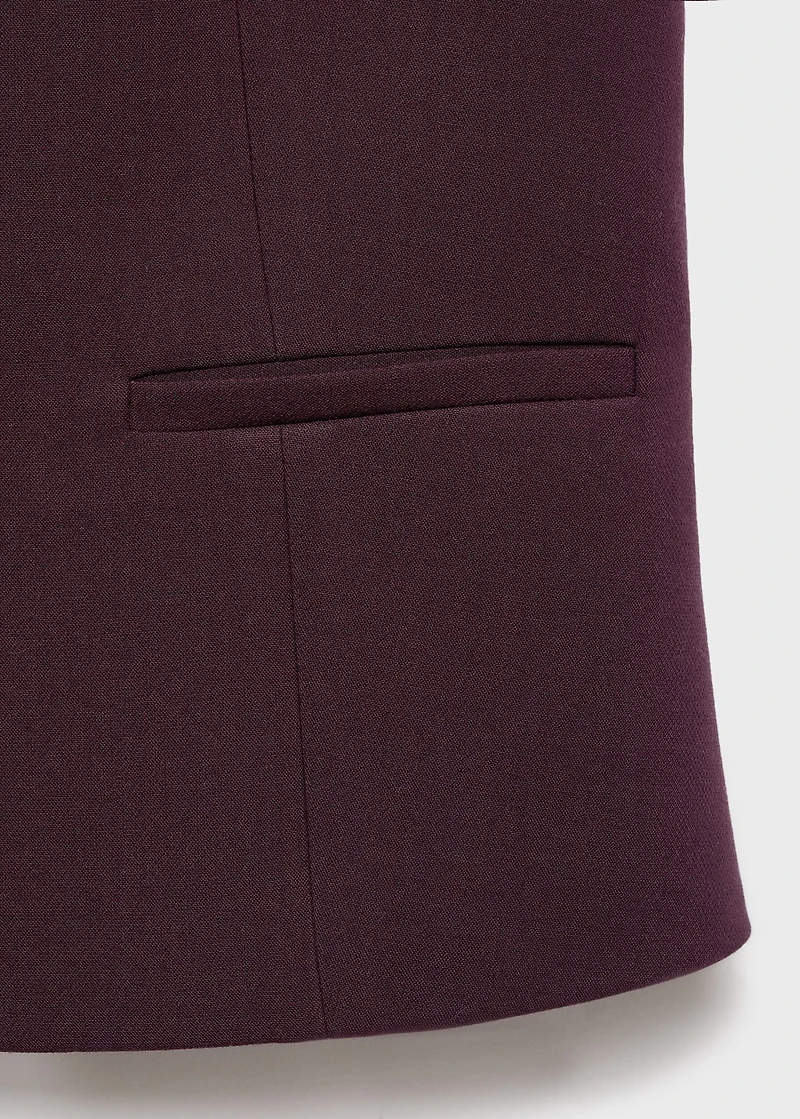 Slim-fit suit vest