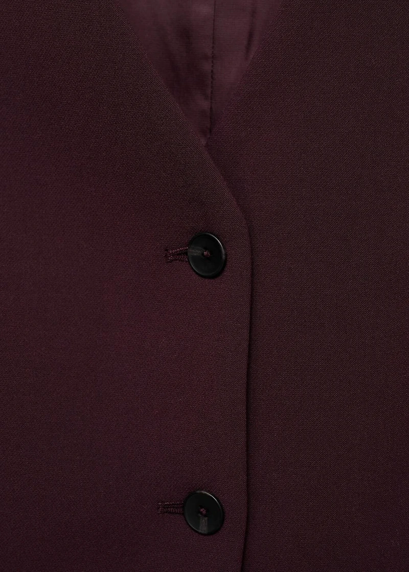 Slim-fit suit vest