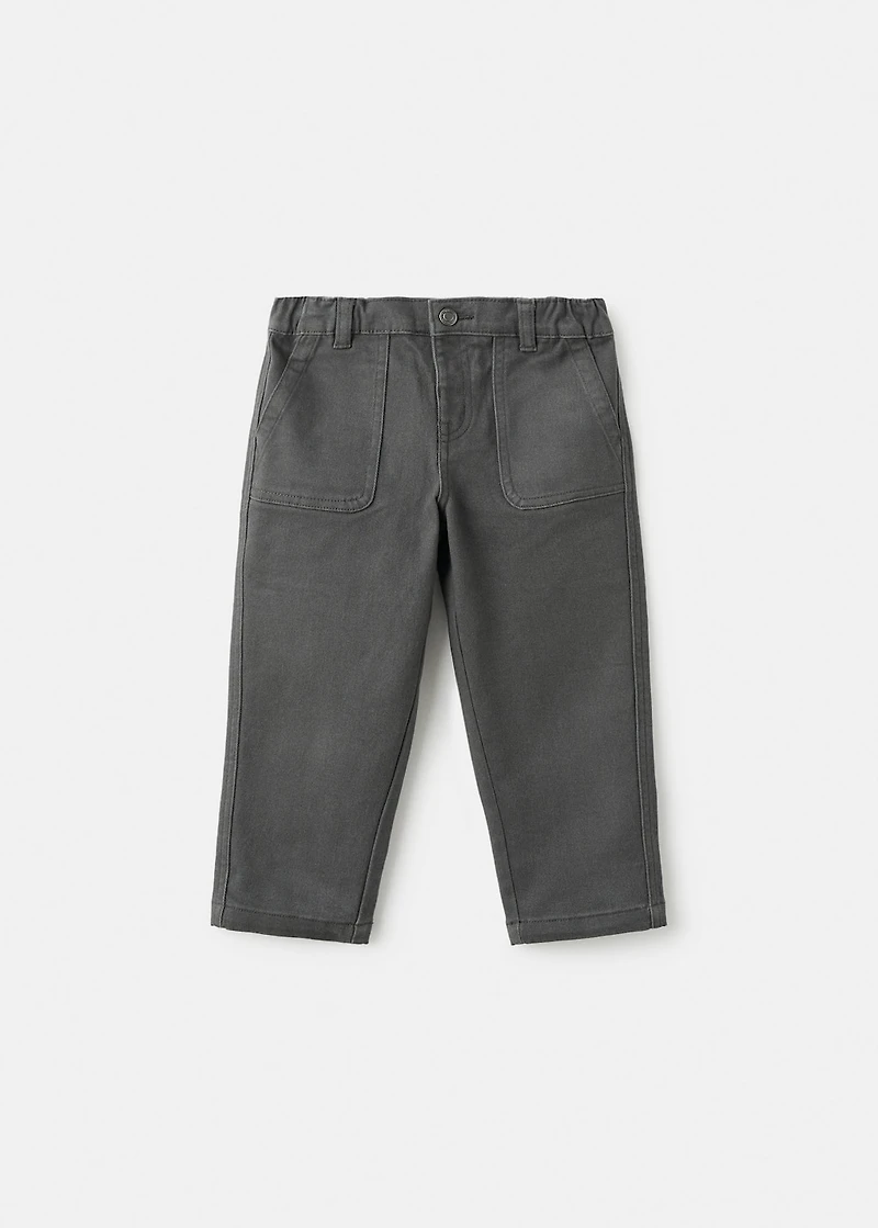 Straight cotton jeans