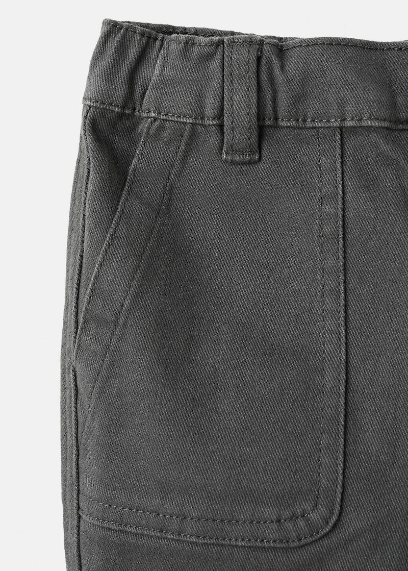 Straight cotton jeans