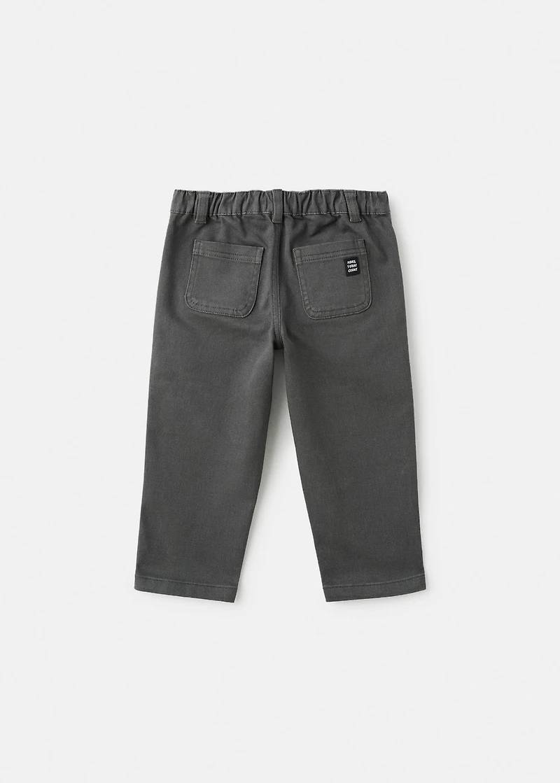 Straight cotton jeans