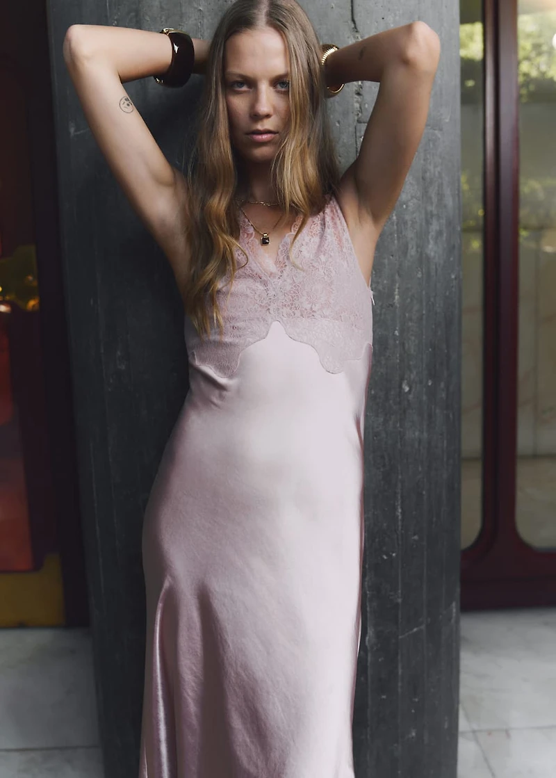 Satin camisole dress