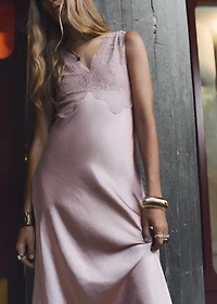 Satin camisole dress