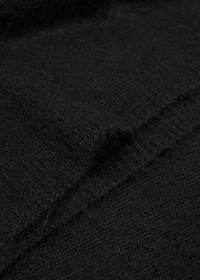Plain knitted scarf