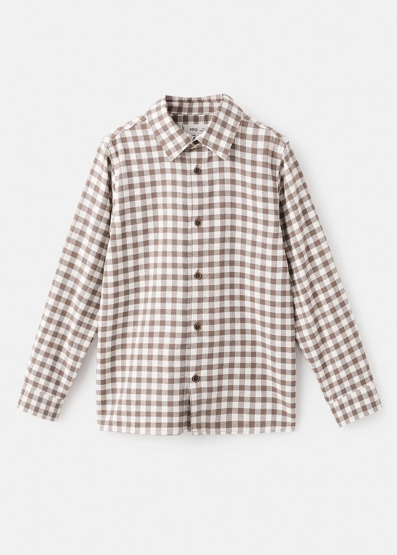 Checked print shirt