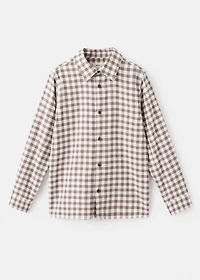 Checked print shirt