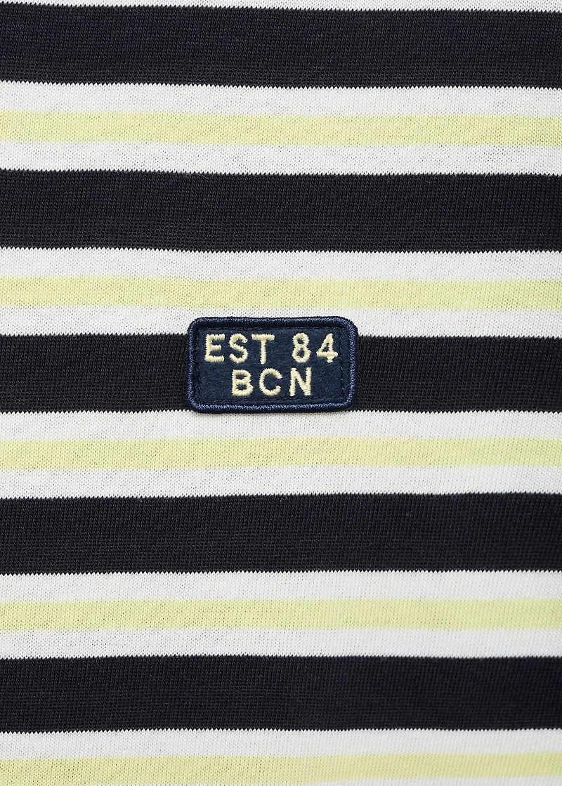 100% cotton regular-fit striped t-shirt