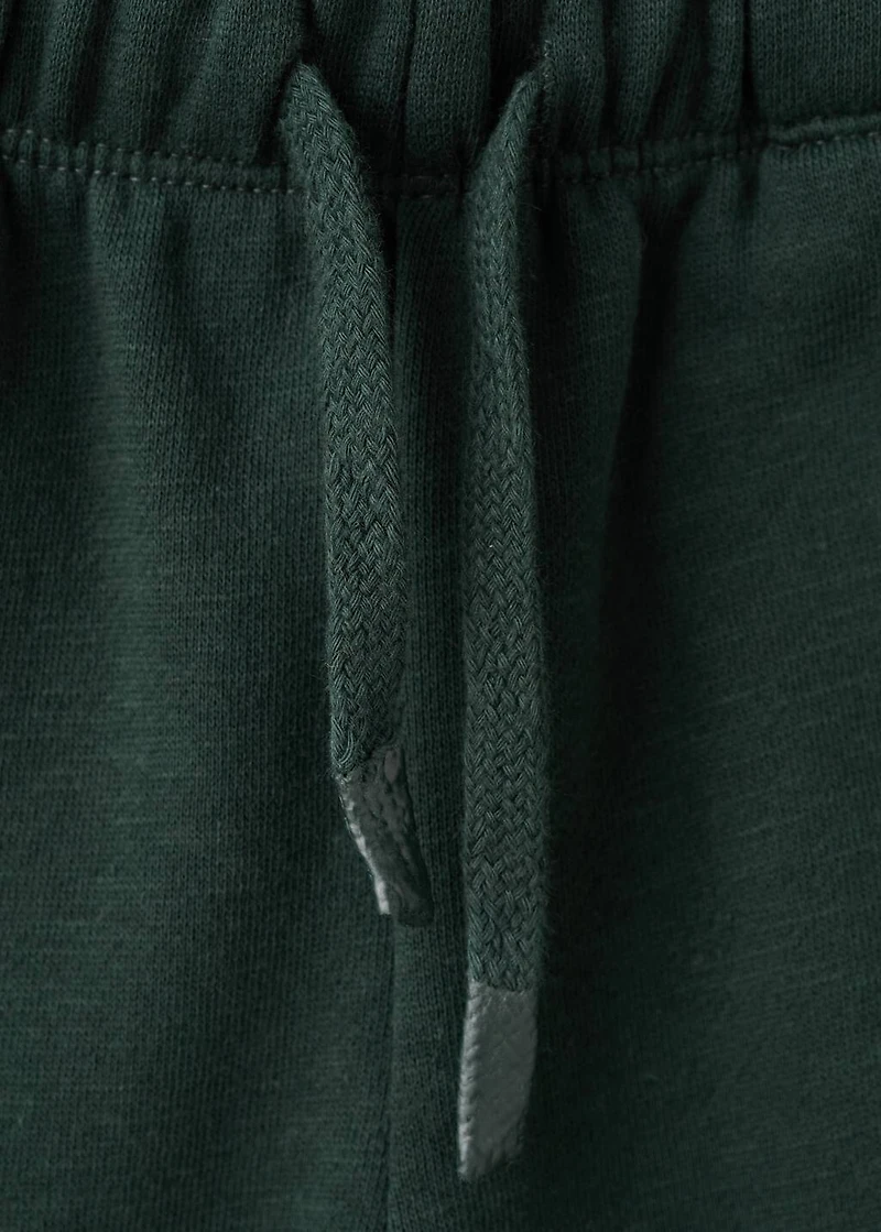 Cotton joggers with elastic waist