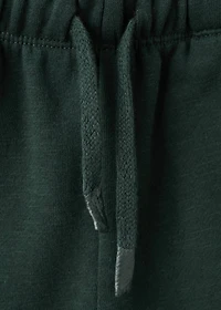 Cotton joggers with elastic waist