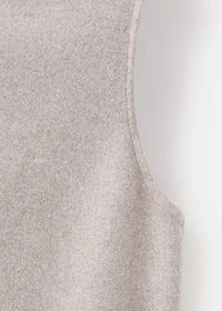 Turtleneck top with belt