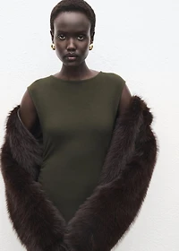 Ruched fitted dress