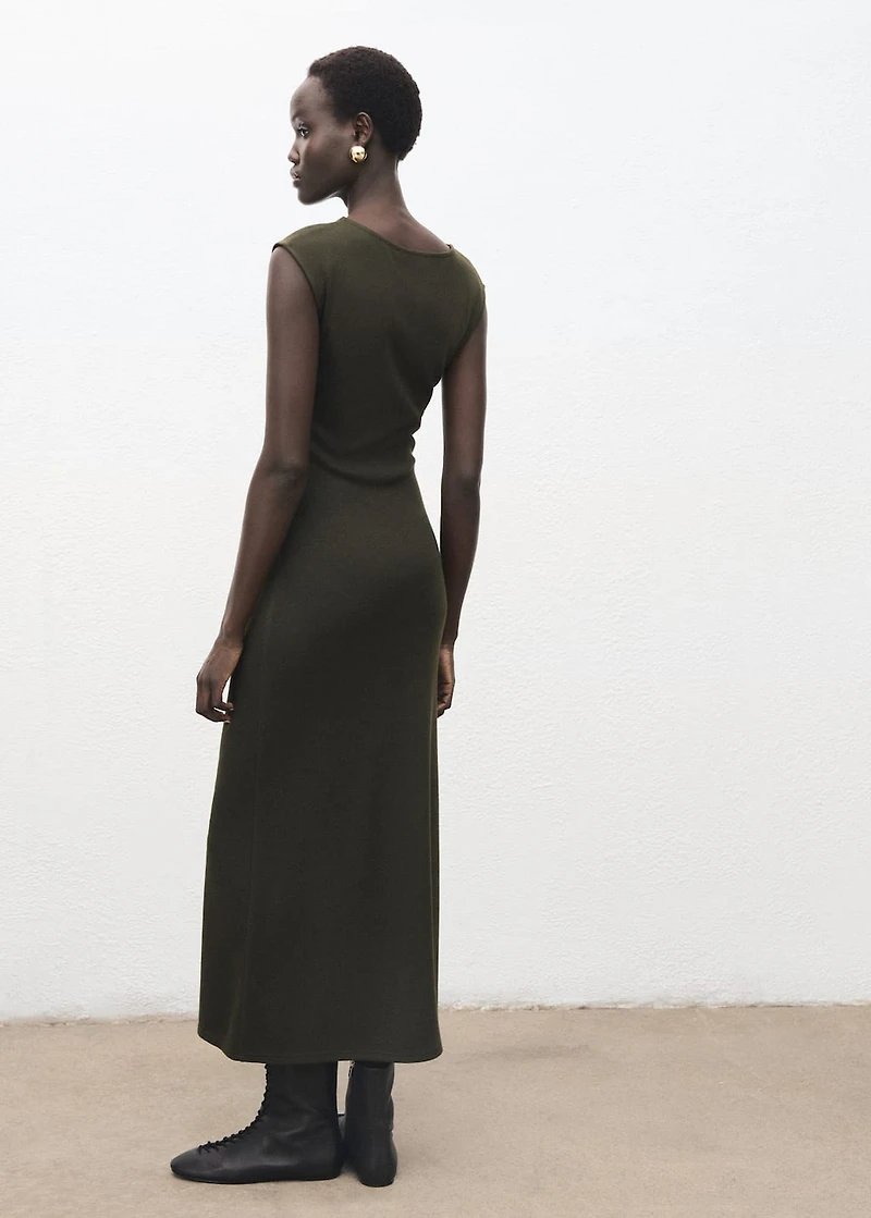 Ruched fitted dress