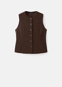 Corduroy top with buttons