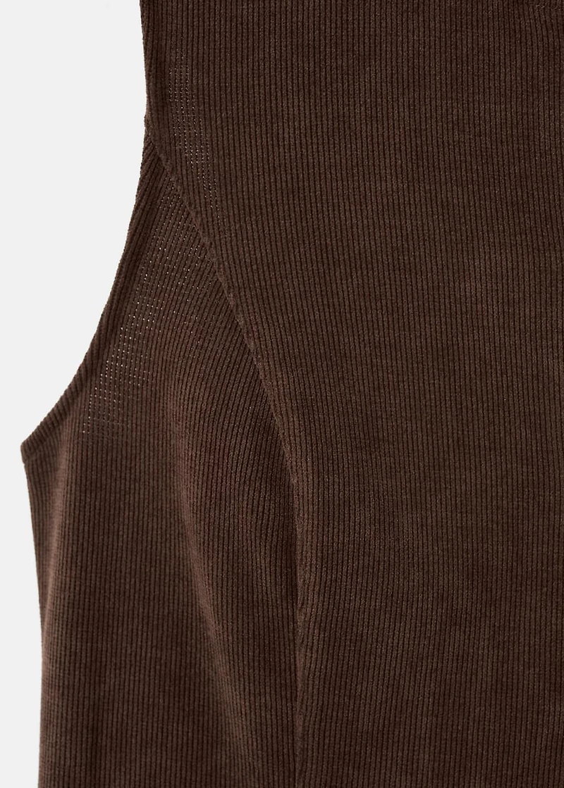 Corduroy top with buttons