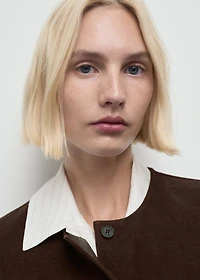 Corduroy top with buttons