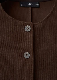 Corduroy top with buttons
