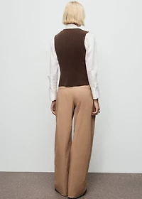 Corduroy top with buttons