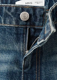 Mid-rise flared jeans
