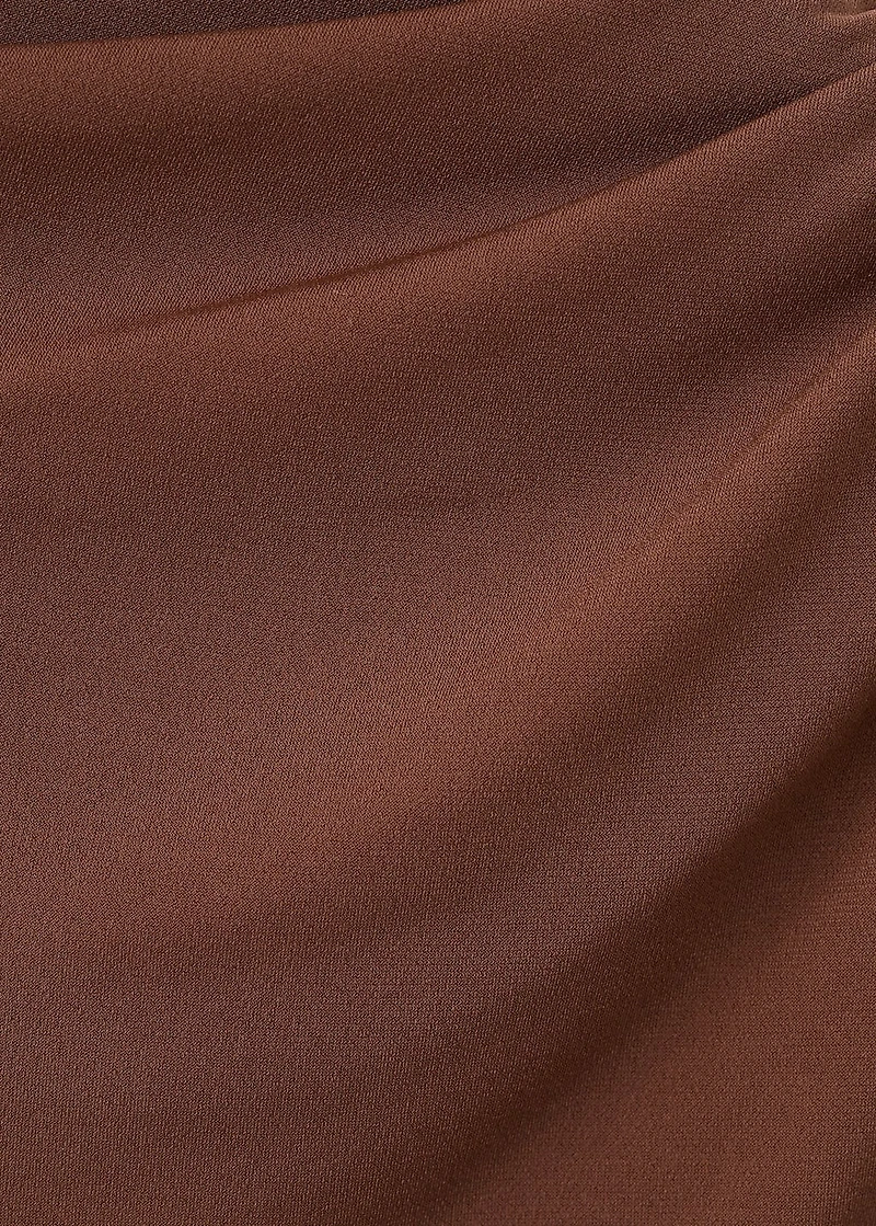 Draped fitted t-shirt