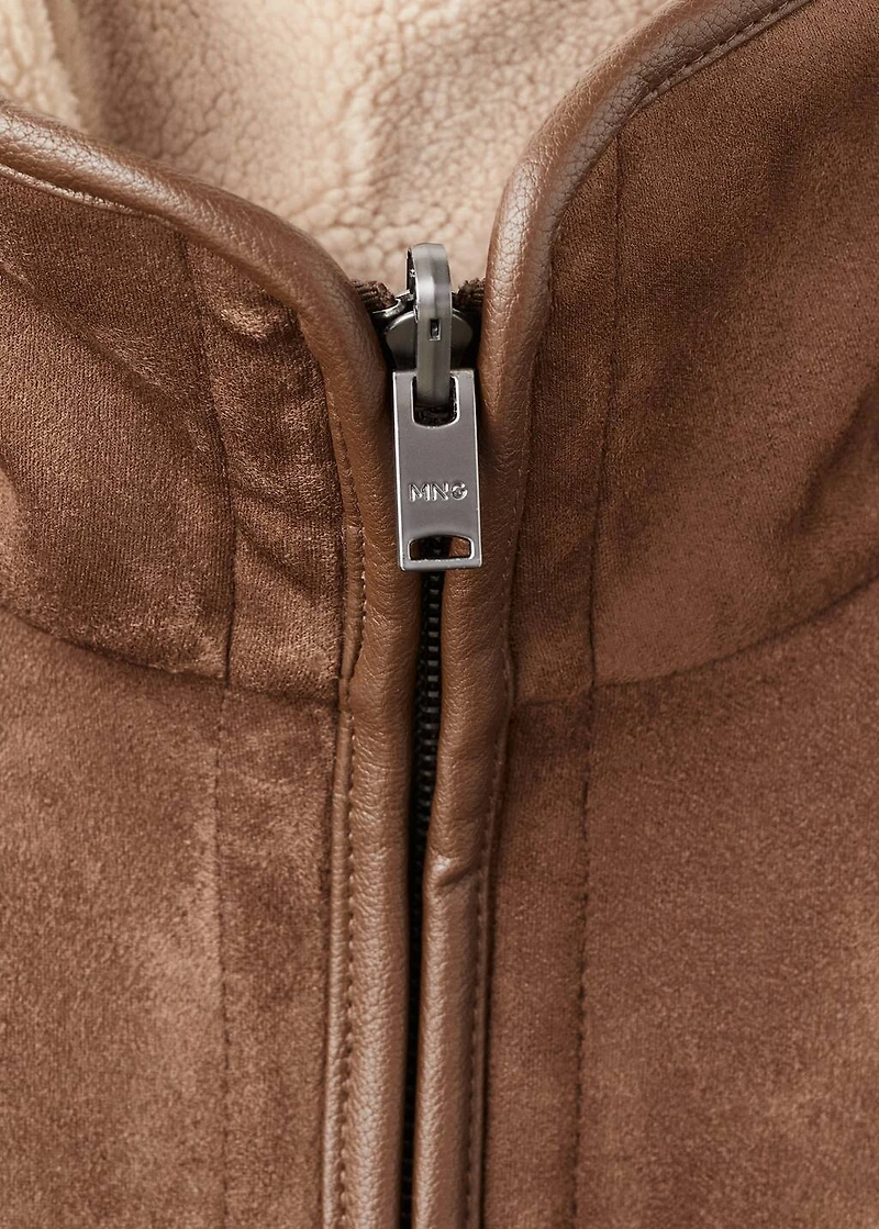 Reversible sheepskin jacket