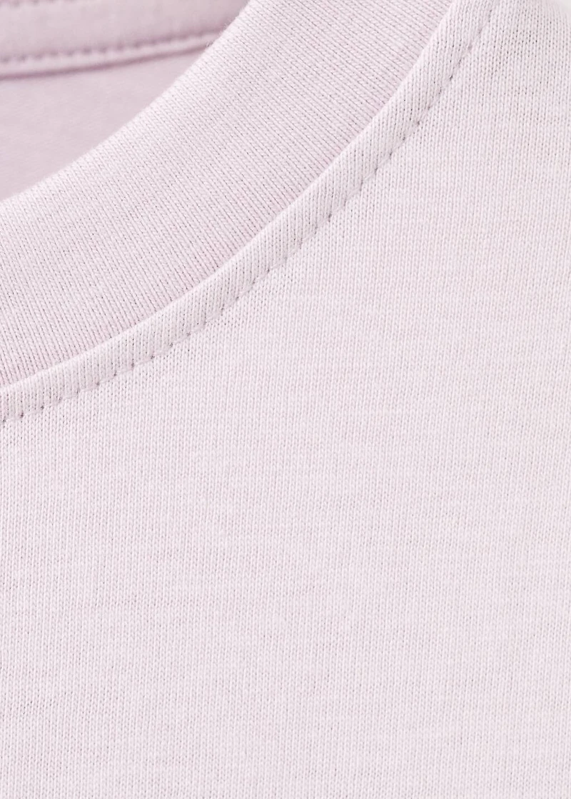 Printed cotton-blend T-shirt