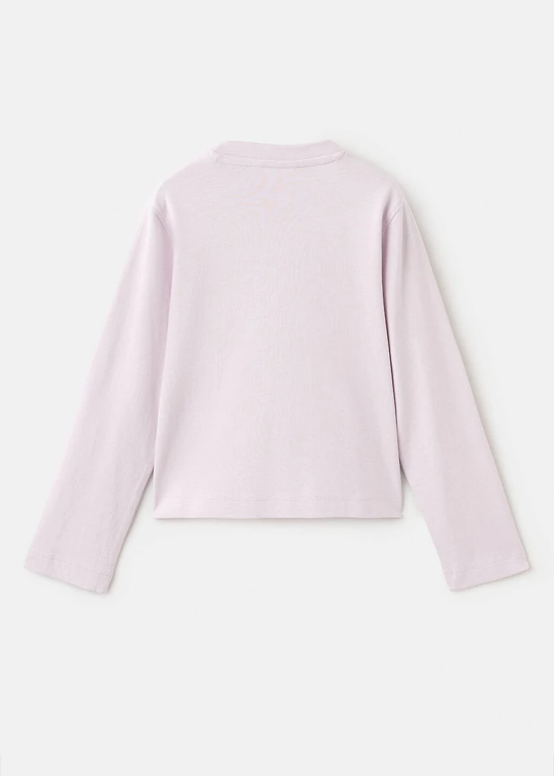 Printed cotton-blend T-shirt