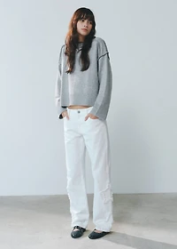 Sweater with seam detail
