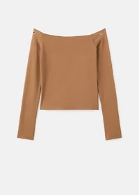 Strapless studded t-shirt