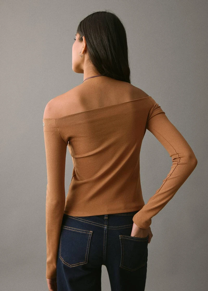 Strapless studded t-shirt