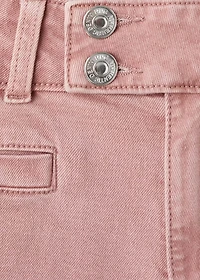 Wide-leg jeans with buttons