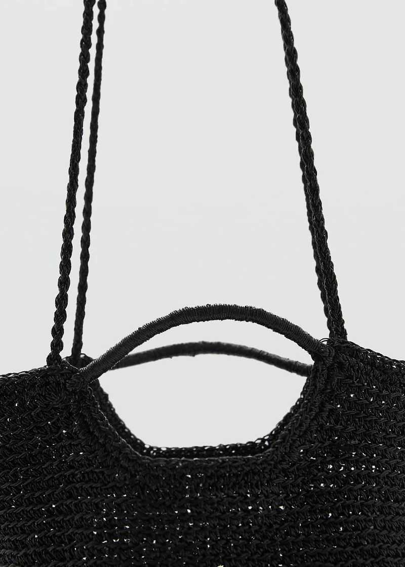 Mini woven crossbody bag