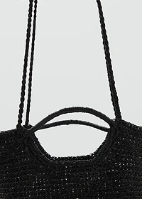 Mini woven crossbody bag
