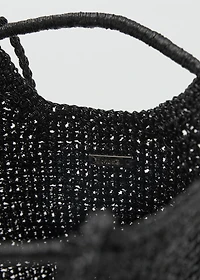 Mini woven crossbody bag