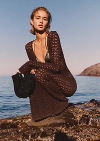 Mini woven crossbody bag