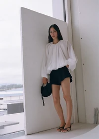 Mini woven crossbody bag