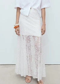 Long lace skirt