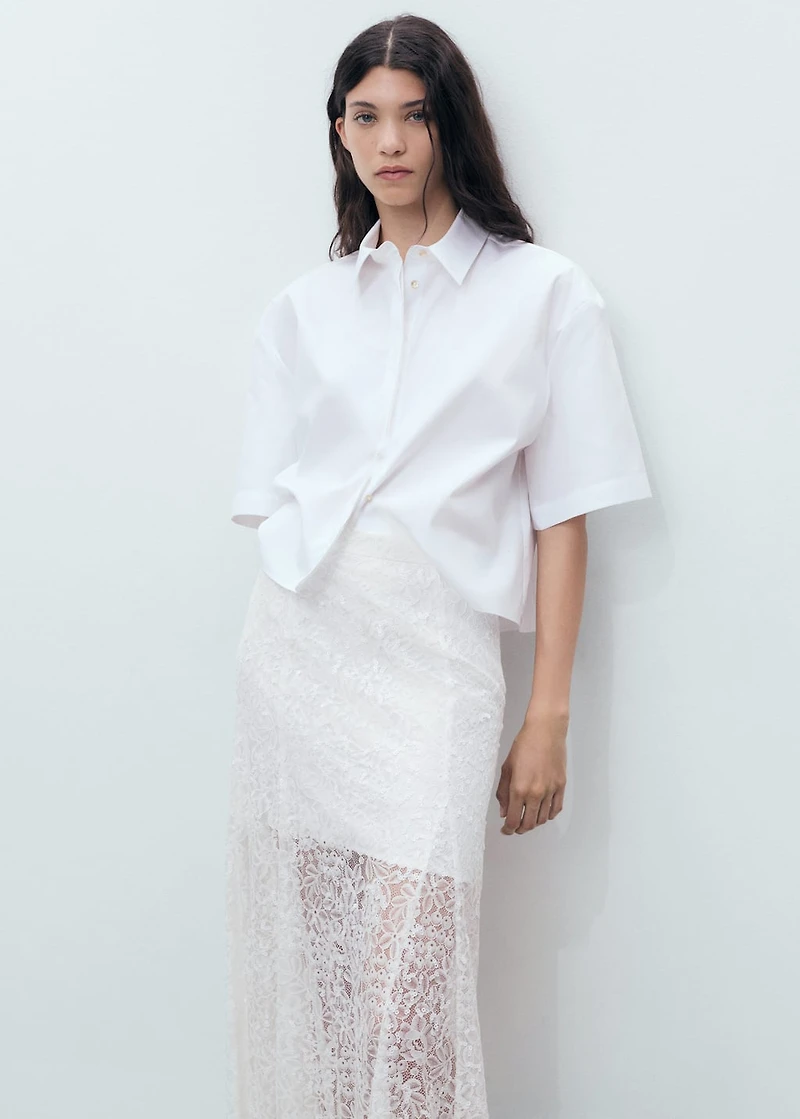 Long lace skirt
