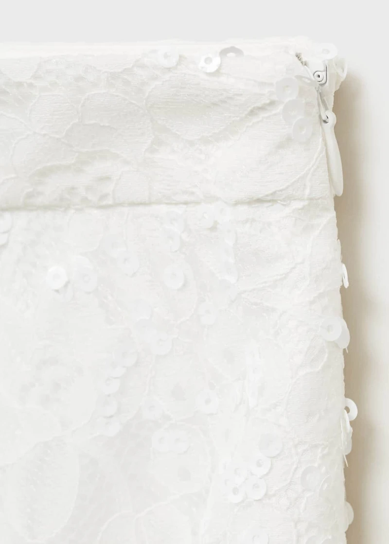 Long lace skirt