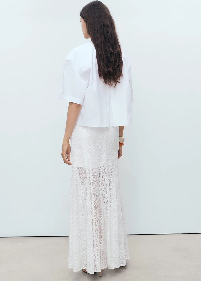 Long lace skirt