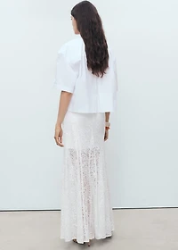 Long lace skirt