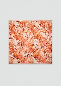 Mini flower-print scarf