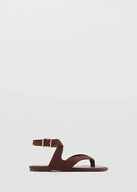 Suede straps sandals