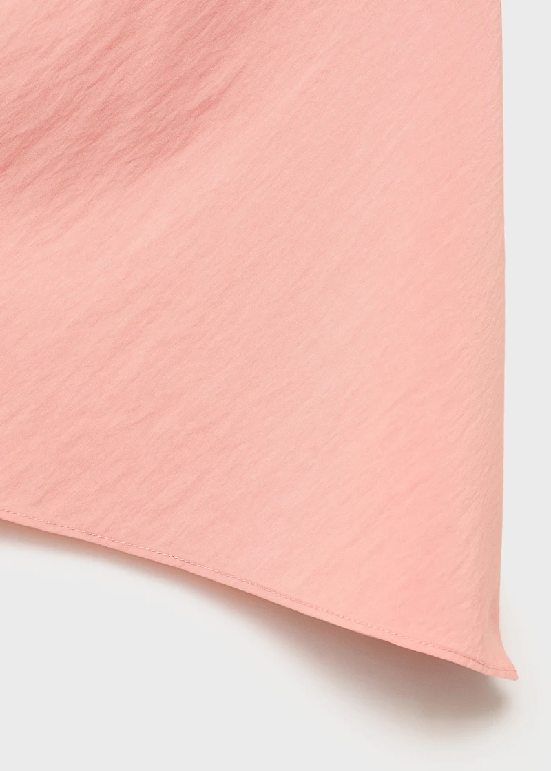 Draped asymmetrical blouse