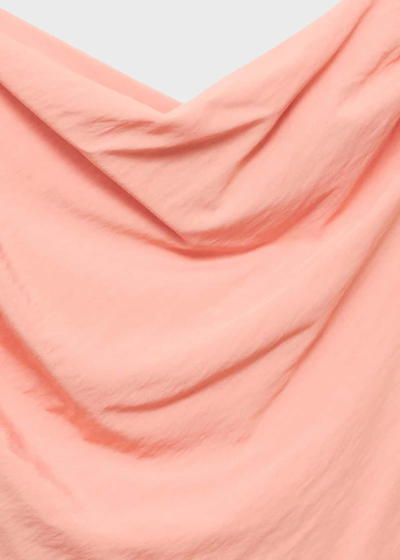 Draped asymmetrical blouse