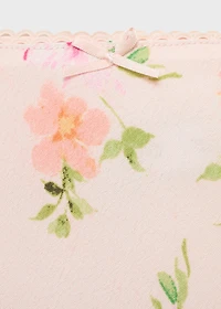 Floral skirt with lace detail